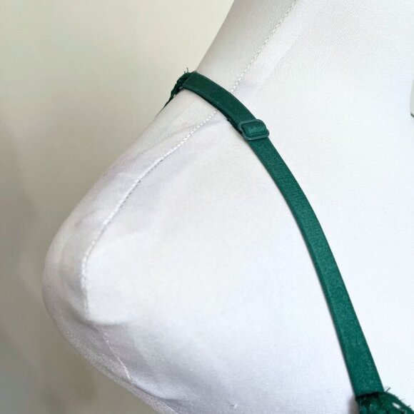 VICTORIA'S SECRET FOREST GREEN VERY SEXY PUSH-UP PIGEONNANT RACERBACK LACE BRA - Picture 7 of 10